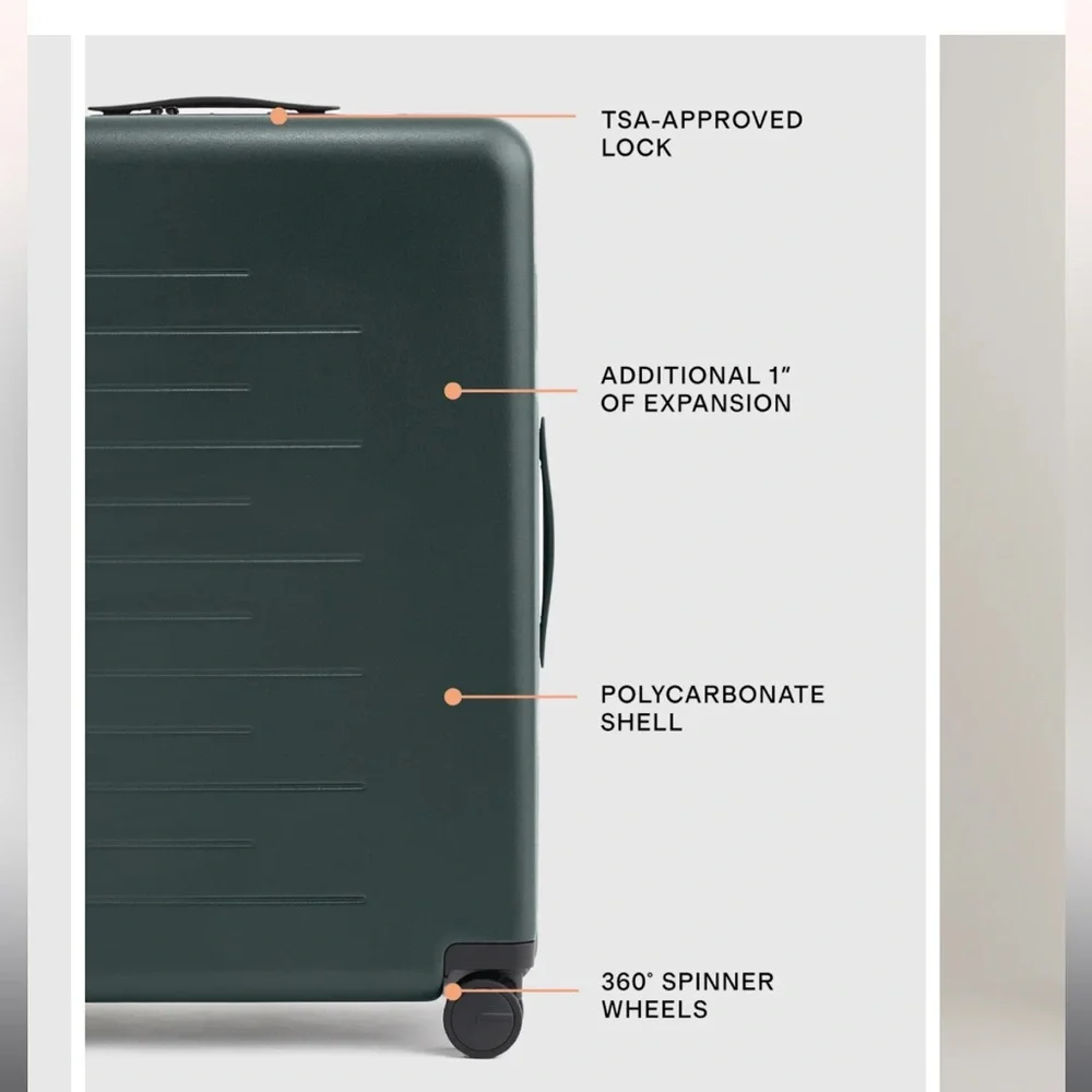 QUINCE  Expandable Large Check-In Suitcase - Picture 3 of 16